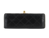 Mini Square Classic Flap, &pound;3,300, Handbags, Black, Lambskin Leather, Top view